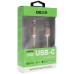 Кабель DEXP USB Type-C - USB золотистый 1 м