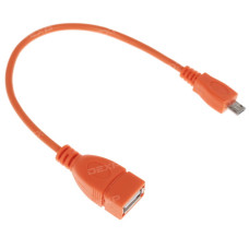 Кабель OTG DEXP micro USB - USB оранжевый 0.15 м Кабель OTG DEXP micro USB - USB оранжевый 0.15 м