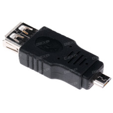 Переходник DEXP micro USB - USB черный Переходник DEXP micro USB - USB черный
