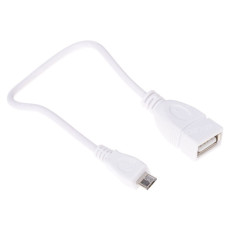 Кабель OTG DEXP micro USB - USB белый 0.15 м Кабель OTG DEXP micro USB - USB белый 0.15 м