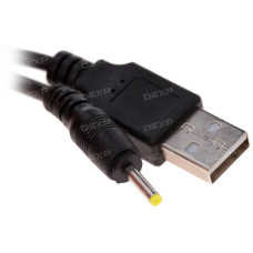Кабель DEXP DC jack 2.5 мм - USB черный 1 м Кабель DEXP DC jack 2.5 мм - USB черный 1 м