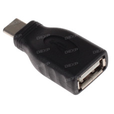 Переходник DEXP USB Type-C - USB черный Переходник DEXP USB Type-C - USB черный