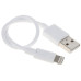 Кабель DEXP Lightning 8-pin - USB белый 0.2 м Кабель DEXP Lightning 8-pin - USB белый 0.2 м