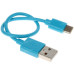 Кабель DEXP USB Type-C - USB синий 0.2 м