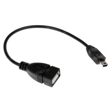 Кабель OTG DEXP mini USB - USB черный 0.15 м Кабель OTG DEXP mini USB - USB черный 0.15 м