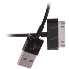 Кабель DEXP 30-pin Apple - USB черный 1.5 м Кабель DEXP 30-pin Apple - USB черный 1.5 м