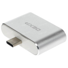 Переходник DEXP USB Type-C - USB x2 серебристый Переходник DEXP USB Type-C - USB x2 серебристый
