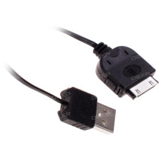 Кабель DEXP 30-pin Apple - USB черный 0.8 м Кабель DEXP 30-pin Apple - USB черный 0.8 м