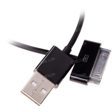 Кабель DEXP 30-pin Apple - USB черный 1.5 м Кабель DEXP 30-pin Apple - USB черный 1.5 м