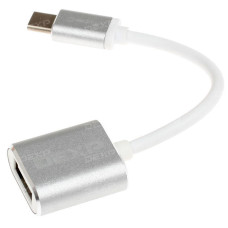 Кабель OTG DEXP USB Type-C - USB серебристый 0.1 м Кабель OTG DEXP USB Type-C - USB серебристый 0.1 м